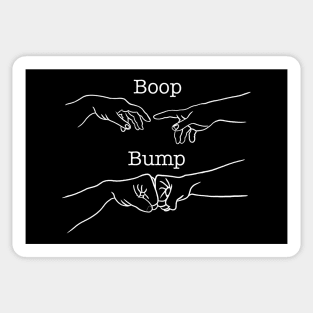 Michelangelo Hand of God Boop Fist Bump Art Sticker